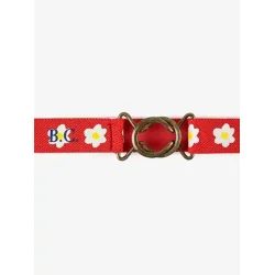 Bobo Choses Little Flower All Over Elastic Belt Red